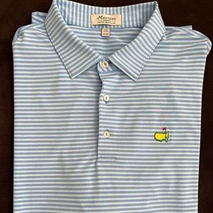 Peter Millar Masters Polo, 2XL, Blue Stripe
